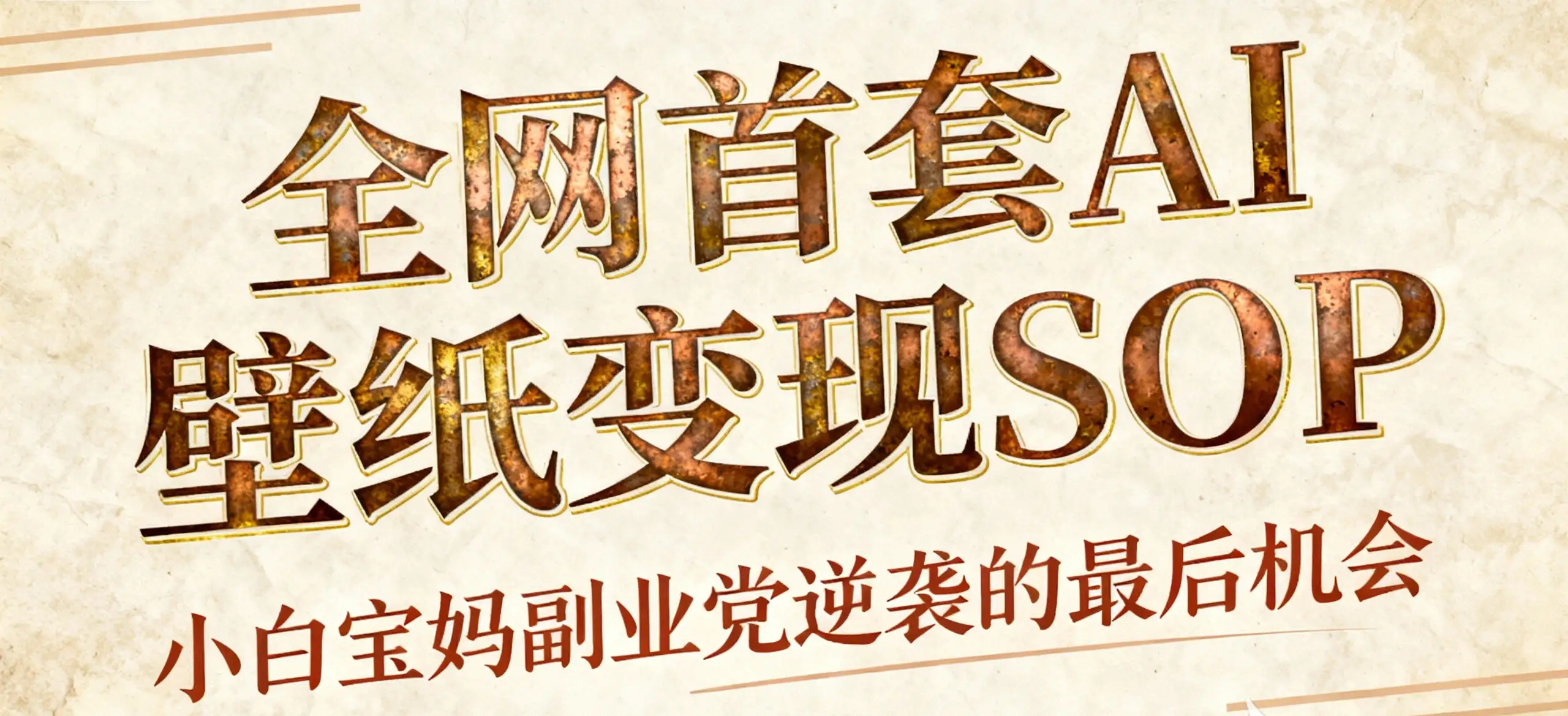 【精】AI+国潮+招财+壁纸 AI+新玩法轻松创作,每天三分钟,矩阵十个号 日入1000+ 超过主业N倍-优优云创网 【精】AI+国潮+招财+壁纸 AI+新玩法轻松创作,每天三分钟,矩阵十个号 日入1000+ 超过主业N倍-优优云创网