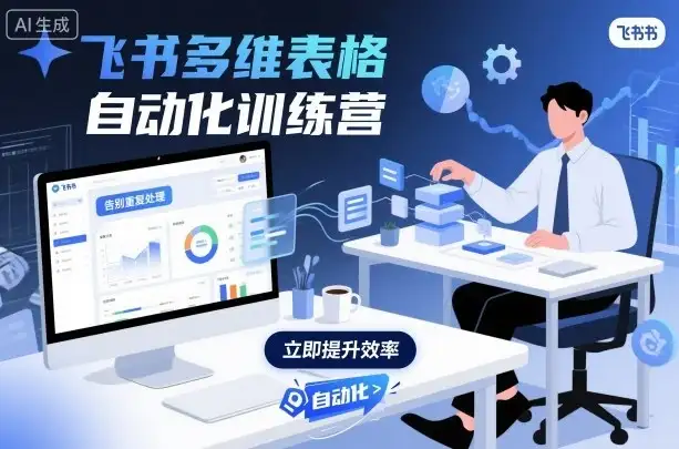 【精】飞书多维表格自动化训练营,手把手教你告别重复处理,用多维表格开启高效办公新模式-优优云创网 【精】飞书多维表格自动化训练营,手把手教你告别重复处理,用多维表格开启高效办公新模式-优优云创网
