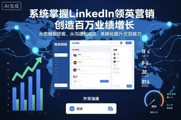 【精】系统掌握LinkedIn领英营销,创造百万业绩增长,从思维到获客,从沟通到成交,系统化提升外贸能力-优优云创网 【精】系统掌握LinkedIn领英营销,创造百万业绩增长,从思维到获客,从沟通到成交,系统化提升外贸能力-优优云创网