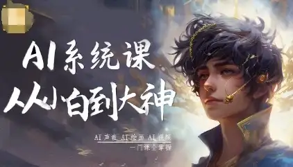 【精】AI系统课程,从小白到大神系统学AI,AI声音-AI绘画-AI视频一门课全掌握-优优云创网 【精】AI系统课程,从小白到大神系统学AI,AI声音-AI绘画-AI视频一门课全掌握-优优云创网