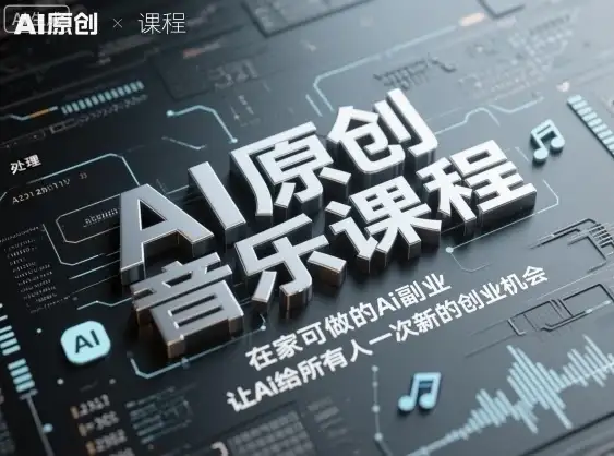 【精】AI原创音乐课程,在家可做的Ai副业,让Ai给所有人一次新的创业机会-优优云创网 【精】AI原创音乐课程,在家可做的Ai副业,让Ai给所有人一次新的创业机会-优优云创网