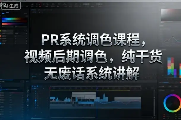 【精】PR系统调色课程,视频后期调色,纯干货无废话系统讲解-优优云创网 【精】PR系统调色课程,视频后期调色,纯干货无废话系统讲解-优优云创网