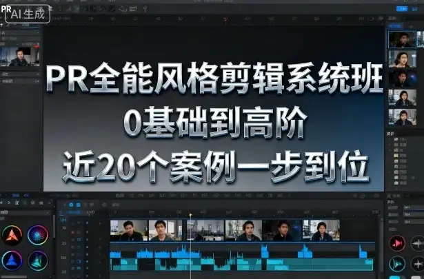 【精】PR全能风格剪辑系统班,0基础到高阶,近20个案例一步到位-优优云创网 【精】PR全能风格剪辑系统班,0基础到高阶,近20个案例一步到位-优优云创网