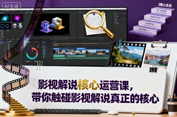 影视解说核心运营课,带你触碰影视解说真正的核心