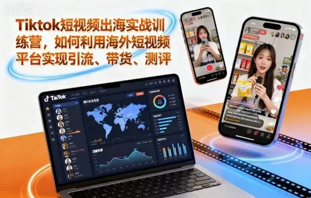 【精】Tiktok短视频出海实战训练营,如何利用海外短视频平台实现引流、带货、测评-优优云创网 【精】Tiktok短视频出海实战训练营,如何利用海外短视频平台实现引流、带货、测评-优优云创网
