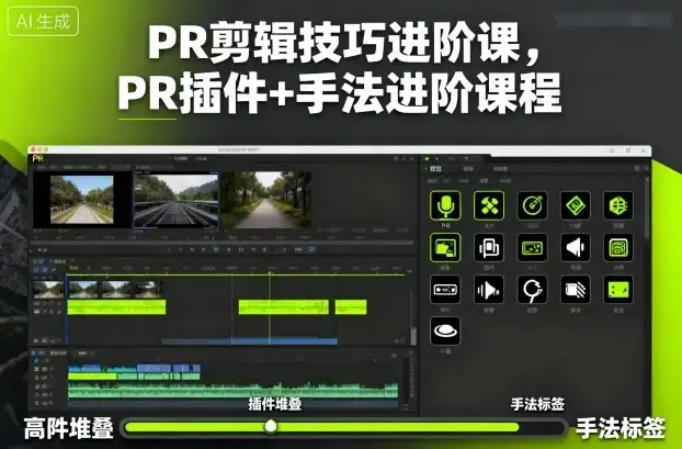【精】PR剪辑技巧进阶课,PR插件+手法进阶课程-优优云创网 【精】PR剪辑技巧进阶课,PR插件+手法进阶课程-优优云创网