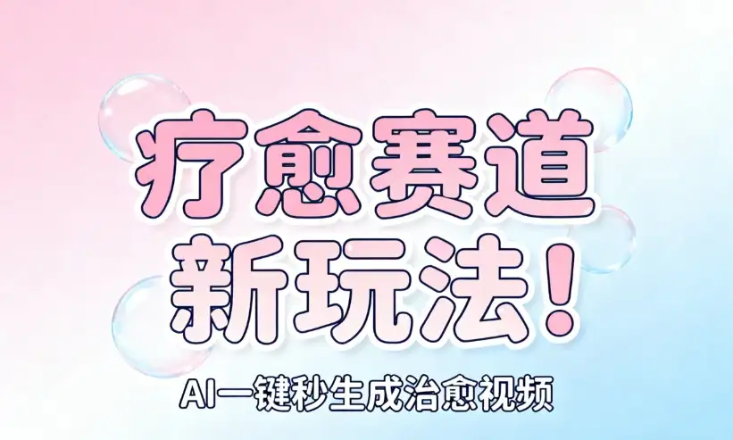 AI+疗愈+一键生成!一分钟一条素材,每天想要多少素材就多少素材!做账号就像呼吸一样简单!-优优云创网 AI+疗愈+一键生成!一分钟一条素材,每天想要多少素材就多少素材!做账号就像呼吸一样简单!-优优云创网