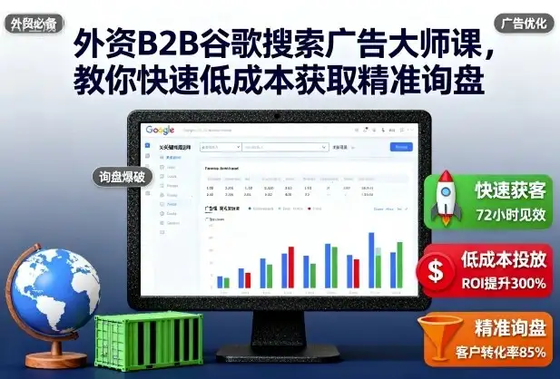 【精】外资B2B谷歌搜索广告大师课,教你快速低成本获取精准询盘-优优云创网 【精】外资B2B谷歌搜索广告大师课,教你快速低成本获取精准询盘-优优云创网