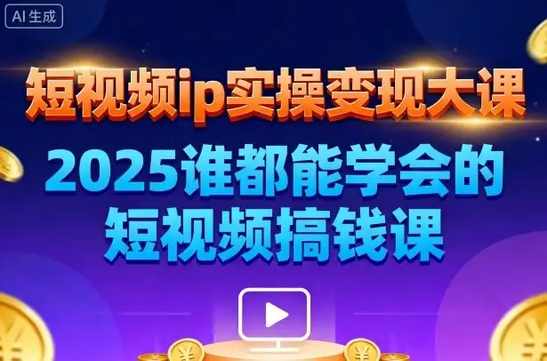 【精】短视频ip实操变现大课,7月26-27日广州站线下课,2025谁都能学会的短视频搞钱课-优优云创网 【精】短视频ip实操变现大课,7月26-27日广州站线下课,2025谁都能学会的短视频搞钱课-优优云创网