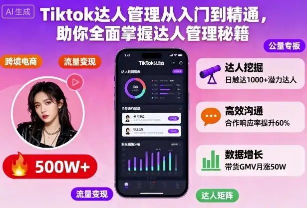 【精】Tiktok达人管理从入门到精通,助你全面掌握达人管理秘籍-优优云创网 【精】Tiktok达人管理从入门到精通,助你全面掌握达人管理秘籍-优优云创网