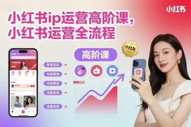 【精】小红书ip运营高阶课,小红书运营全流程-优优云创网 【精】小红书ip运营高阶课,小红书运营全流程-优优云创网