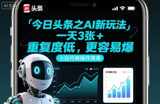今日头条之AI新玩法,一天3张+,重复度低,更容易爆,小白可做操作简单-优优云创网 今日头条之AI新玩法,一天3张+,重复度低,更容易爆,小白可做操作简单-优优云创网
