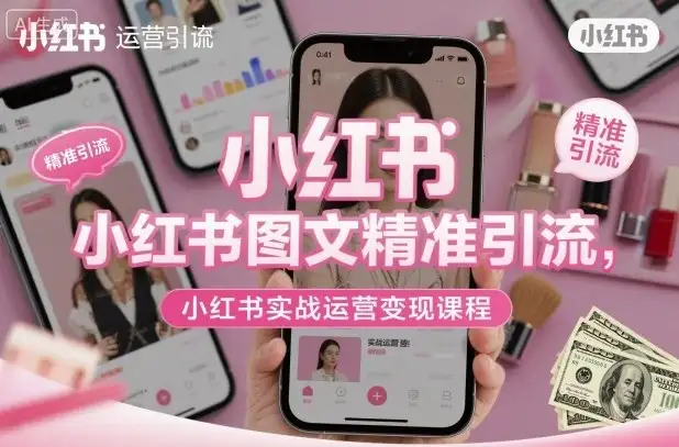 小红书图文精准引流,小红书实战运营变现课程-优优云创网 小红书图文精准引流,小红书实战运营变现课程-优优云创网