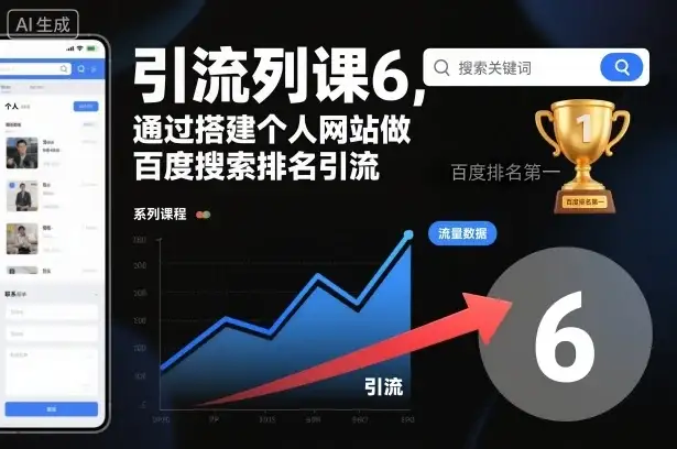 引流系列课6,通过搭建个人网站做百度搜索排名引流-优优云创网 引流系列课6,通过搭建个人网站做百度搜索排名引流-优优云创网