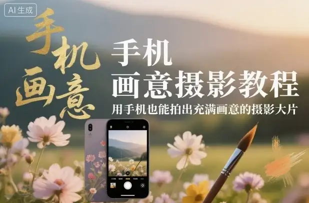 【精】手机画意摄影教程,用手机也能拍出充满画意的摄影大片-优优云创网 【精】手机画意摄影教程,用手机也能拍出充满画意的摄影大片-优优云创网
