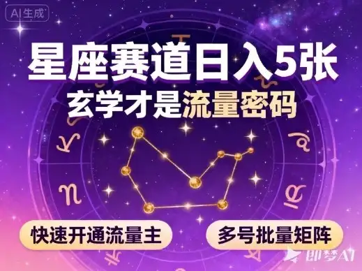 公众号星座赛道,日入5张,玄学才是流量密码,快速开通流量主,可多号批量矩阵-优优云创网 公众号星座赛道,日入5张,玄学才是流量密码,快速开通流量主,可多号批量矩阵-优优云创网