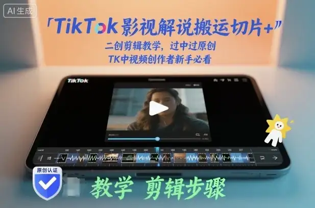 【精】TikTok影视解说搬运切片+二创剪辑教学,过中过原创,TK中视频创作者新手必看-优优云创网 【精】TikTok影视解说搬运切片+二创剪辑教学,过中过原创,TK中视频创作者新手必看-优优云创网