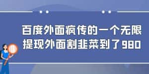百度外面疯传的一个微信无限提现 外面卖到388-980的-优优云创网