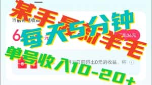 人人可做的快手答题，单号一天5分钟撸6－20+！-优优云创网