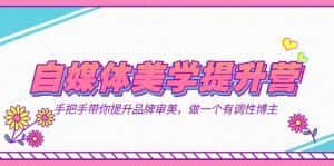 自媒体-美学提升营 手把手带你提升-品牌审美，做一个有调性博主（11节课）-优优云创网