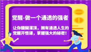 觉醒-做一个通透的强者,让你醍醐灌顶,拥有通透人生的觉醒开悟课,掌握强大的秘密!-优优云创网