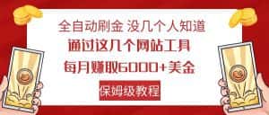 全自动刷金 利用国外网站 轻松撸美金 可批量可复刻-优优云创网