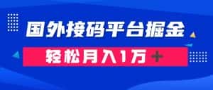 通过国外接码平台掘金: 成本1.3,利润10+,轻松月入1万+-优优云创网