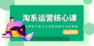 淘系运营核心课，你学的不只是方法而是创造方法的根源（190节课）-优优云创网