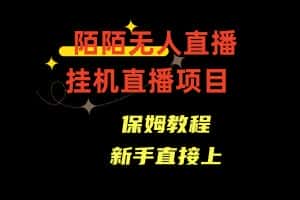 收费1980的,陌陌无人直播,通道人数少,新手容易上手-优优云创网