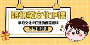 短视频文化IP课，学习文化IP打造的底层逻辑（21节课）-优优云创网