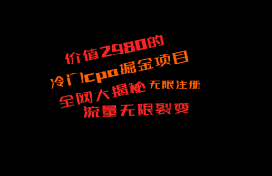 价值2980的CPA掘金项目大揭秘，号称当天收益200+，不见收益包赔双倍-优优云创网