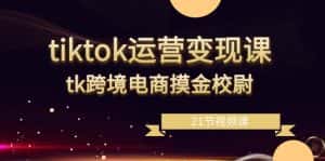 tiktok运营变现课,tk跨境电商摸金校尉(21节视频课)-优优云创网