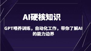 AI硬核知识-GPT喂养训练,自动化工作,带你了解AI的能力边界(10节课)-优优云创网