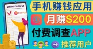 （4027期）使用手机完成在线调查，推荐新用户，任务简单，业余时间月赚200美元-优优云创网