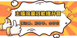 (4063期)主播流量效能提升营:懂流量、能种草、会转化,清晰明确方法规则-优优云创网