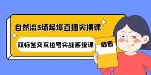 (4162期)自然流3场起爆直播实操课:双标签交互拉号实战系统课-优优云创网