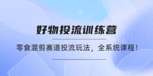 (4378期)好物推广投流训练营:零食混剪赛道投流玩法,全系统课程!-优优云创网