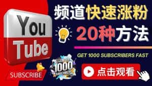 （4245期）YouTube快速涨粉的20种技巧 油管新频道如何优化 快速把订阅量提升至1000人-优优云创网