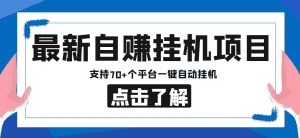 (4557期)【低保项目】最新自赚安卓手机阅读挂机项目,支持70+个平台 一键自动挂机-优优云创网