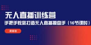 （4561期）无人直播训练营：手把手教您打造无人直播操盘手（16节课时）-优优云创网