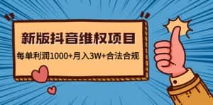 （4566期）新版抖音维全项目：每单利润1000+月入3W+合法合规！-优优云创网