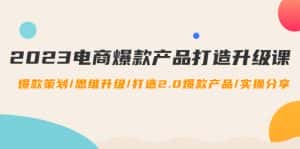 (4611期)2023电商爆款产品打造升级课:爆款策划/思维升级/打造2.0爆款产品/【推荐】-优优云创网