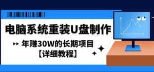 (4677期)电脑系统重装U盘制作,年赚30W的长期项目【详细教程】-优优云创网