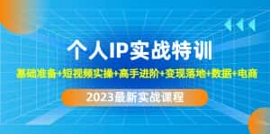 (4735期)2023个人IP实战特训:基础准备+短视频实操+高手进阶+变现落地+数据+电商-优优云创网