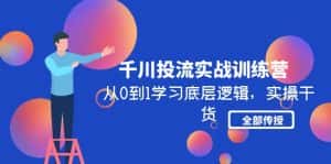 (4793期)千川投流实战训练营:从0到1学习底层逻辑,实操干货全部传授(无中创水印)-优优云创网