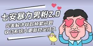 (4937期)七安暴力男粉2.0 完美解决收款频繁问题 收付系统大更新稳定持久(教程+素材)-优优云创网