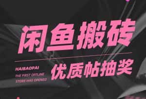 （5002期）咸鱼优质帖搬砖，单号一天赚个二三十没问题  多号多撸。只要你不懒就能赚-优优云创网