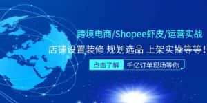 (5004期)跨境电商/Shopee虾皮/运营实战训练营:店铺设置装修 规划选品 上架实操等等-优优云创网