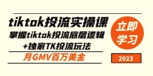 (5077期)tiktok投流实操课:掌握tiktok投流底层逻辑+独家TK投流玩法 月GMV百万美金-优优云创网