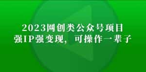 (5086期)2023网创类公众号月入过万项目,强IP强变现,可操作一辈子-优优云创网